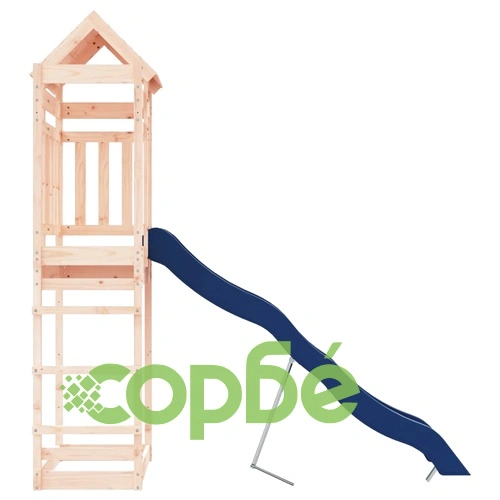 Комбинирано детско съоръжение за игра на открито, бор масив ➤ топ цена ➤ sorbe.bg