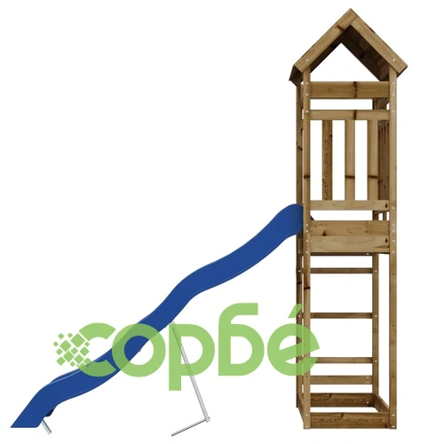 Комбинирано детско съоръжение за игра, импрегниран бор ➤ топ цена ➤ sorbe.bg