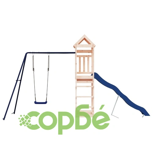 Комбинирано детско съоръжение за игра на открито, бор масив ➤ топ цена ➤ sorbe.bg