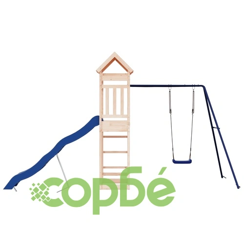 Комбинирано детско съоръжение за игра на открито, бор масив ➤ топ цена ➤ sorbe.bg