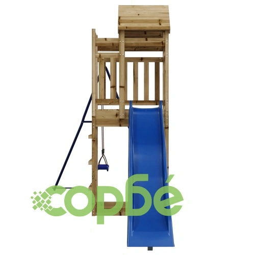 Комбинирано детско съоръжение за игра, импрегниран бор ➤ топ цена ➤ sorbe.bg