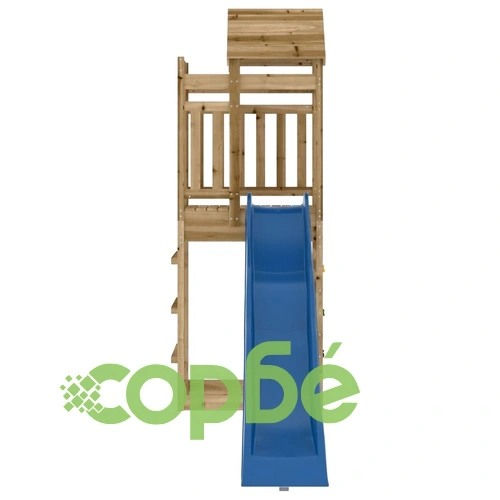 Комбинирано детско съоръжение за игра, импрегниран бор ➤ топ цена ➤ sorbe.bg