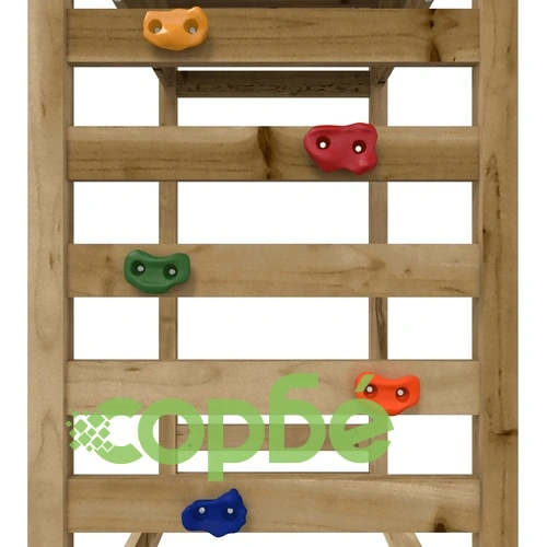 Комбинирано детско съоръжение за игра, импрегниран бор ➤ топ цена ➤ sorbe.bg