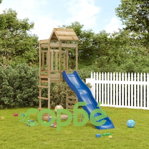 Комбинирано детско съоръжение за игра, импрегниран бор ➤ топ цена ➤ sorbe.bg