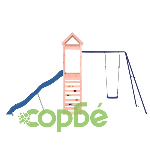Комбинирано детско съоръжение, масивна дугласка дървесина ➤ топ цена ➤ sorbe.bg