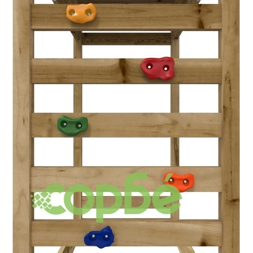 Комбинирано детско съоръжение за игра, импрегниран бор ➤ топ цена ➤ sorbe.bg