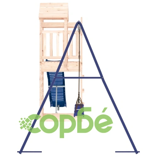 Комбинирано детско съоръжение за игра на открито, бор масив ➤ топ цена ➤ sorbe.bg