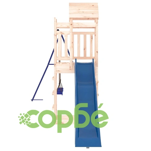 Комбинирано детско съоръжение за игра на открито, бор масив ➤ топ цена ➤ sorbe.bg