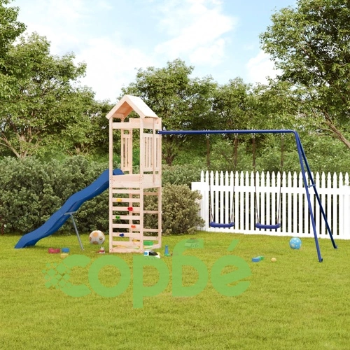 Комбинирано детско съоръжение за игра на открито, бор масив ➤ топ цена ➤ sorbe.bg