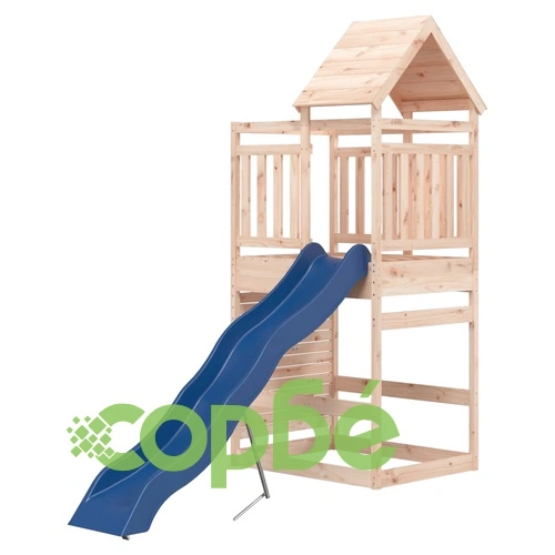 Комбинирано детско съоръжение за игра на открито, бор масив ➤ топ цена ➤ sorbe.bg