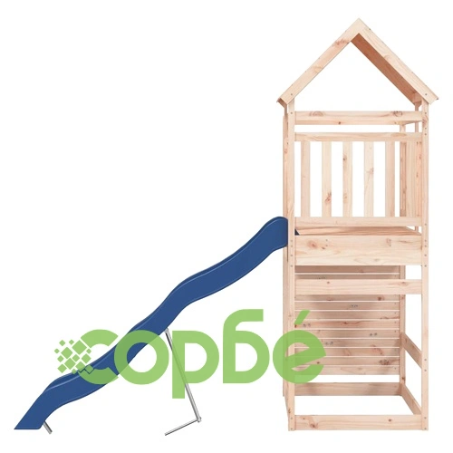 Комбинирано детско съоръжение за игра на открито, бор масив ➤ топ цена ➤ sorbe.bg
