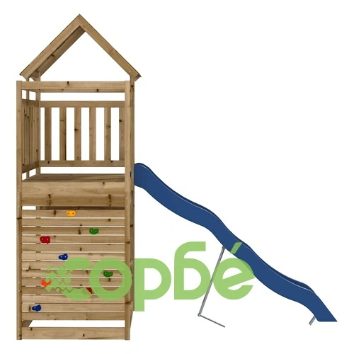 Комбинирано детско съоръжение за игра, импрегниран бор ➤ топ цена ➤ sorbe.bg