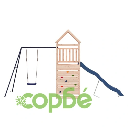 Комбинирано детско съоръжение за игра на открито, бор масив ➤ топ цена ➤ sorbe.bg