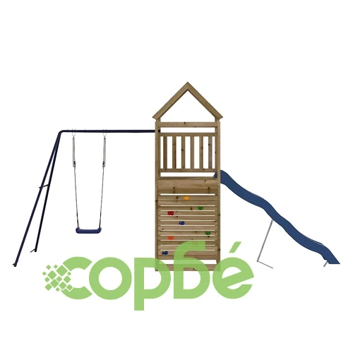 Комбинирано детско съоръжение за игра, импрегниран бор ➤ топ цена ➤ sorbe.bg