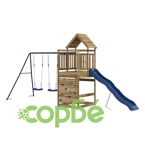 Комбинирано детско съоръжение за игра, импрегниран бор ➤ топ цена ➤ sorbe.bg