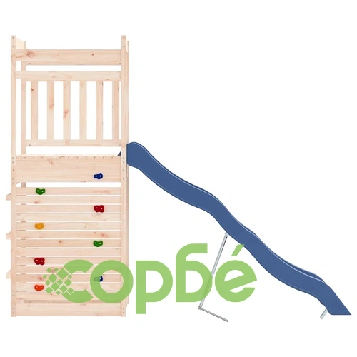 Комбинирано детско съоръжение за игра на открито, бор масив  ➤ топ цена ➤ sorbe.bg