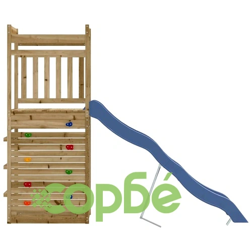 Комбинирано детско съоръжение за игра, импрегниран бор ➤ топ цена ➤ sorbe.bg