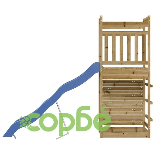 Комбинирано детско съоръжение за игра, импрегниран бор ➤ топ цена ➤ sorbe.bg