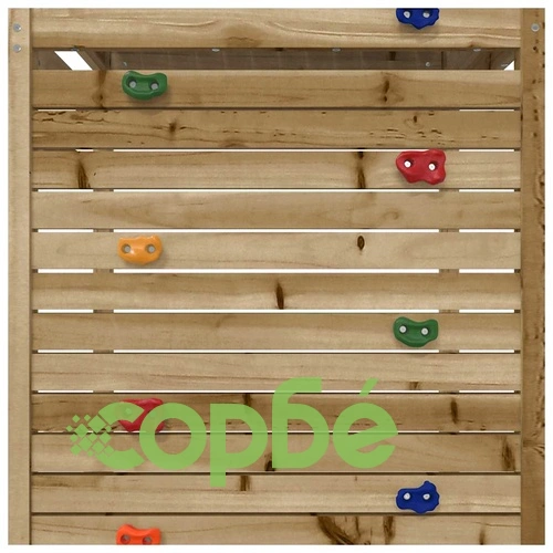 Комбинирано детско съоръжение за игра, импрегниран бор ➤ топ цена ➤ sorbe.bg