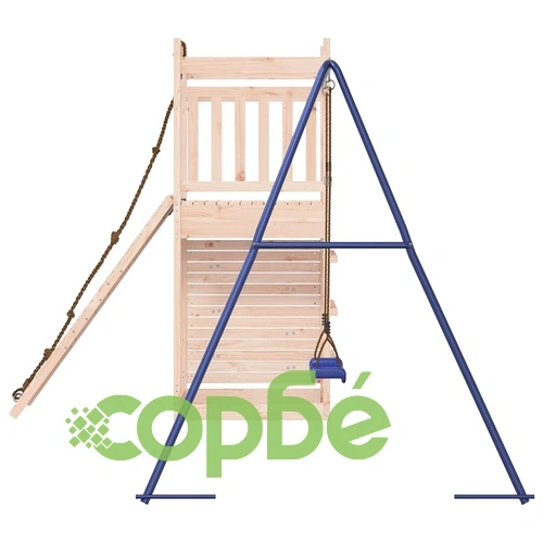 Комбинирано детско съоръжение за игра на открито, бор масив ➤ топ цена ➤ sorbe.bg
