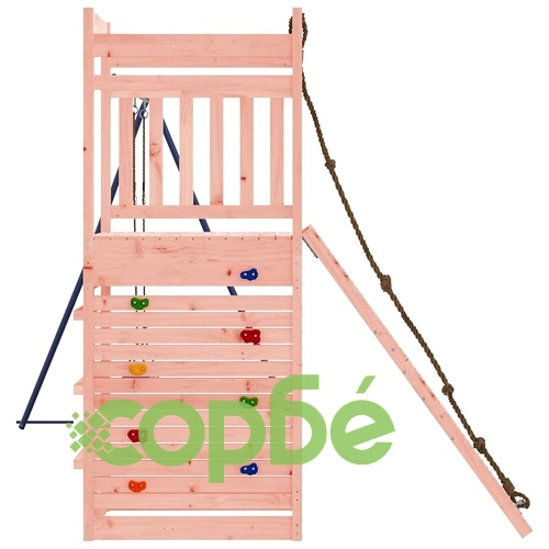 Комбинирано детско съоръжение, масивна дугласка дървесина ➤ топ цена ➤ sorbe.bg