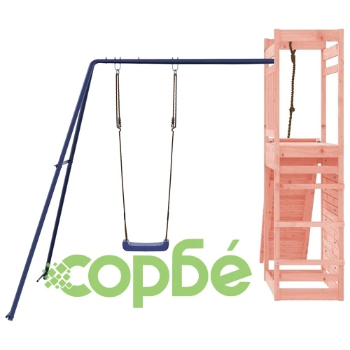 Комбинирано детско съоръжение, масивна дугласка дървесина ➤ топ цена ➤ sorbe.bg