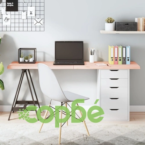 Плот за маса, 160x40x(2-4) см, необработен масивен дъб ➤ топ цена ➤ sorbe.bg