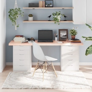 Плот за маса, 180x40x(2-6) см, необработен масивен дъб