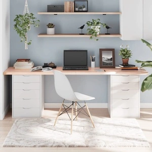 Плот за маса, 220x40x(2-4) см, необработен масивен дъб