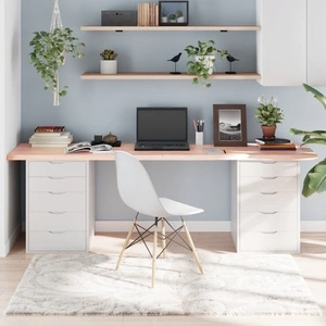 Плот за маса, 220x50x(2-4) см, необработен масивен дъб