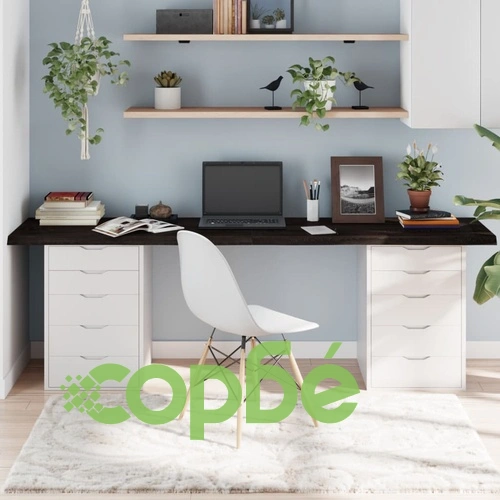 Плот за маса тъмнокафяв 220x40x(2-4) см обработен масивен дъб ➤ топ цена ➤ sorbe.bg