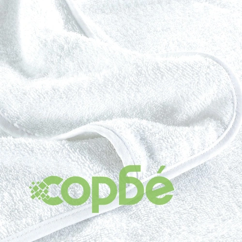 Плажни кърпи 6 бр бели 60x135 см текстил 400 GSM ➤ топ цена ➤ sorbe.bg