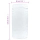 Плажни кърпи 6 бр бели 60x135 см текстил 400 GSM