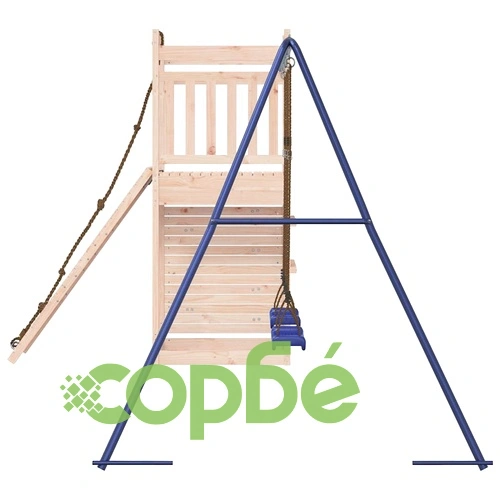 Комбинирано детско съоръжение за игра на открито, бор масив ➤ топ цена ➤ sorbe.bg
