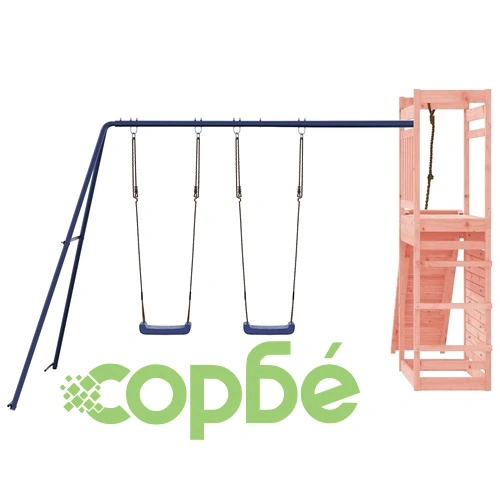Комбинирано детско съоръжение, масивна дугласка дървесина ➤ топ цена ➤ sorbe.bg