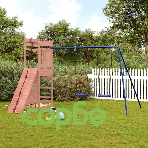 Комбинирано детско съоръжение, масивна дугласка дървесина ➤ топ цена ➤ sorbe.bg