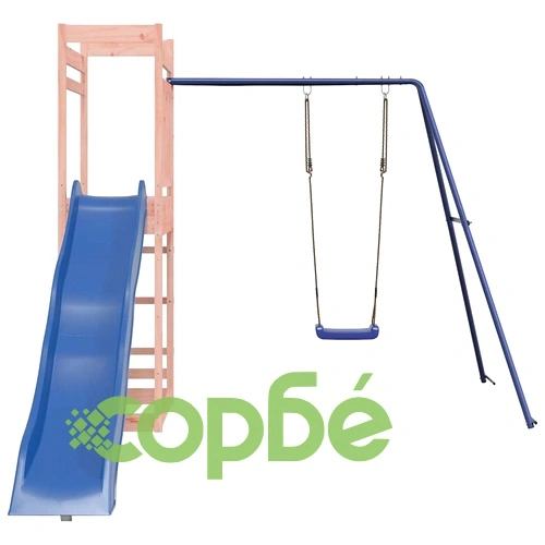 Комбинирано детско съоръжение, масивна дугласка дървесина ➤ топ цена ➤ sorbe.bg