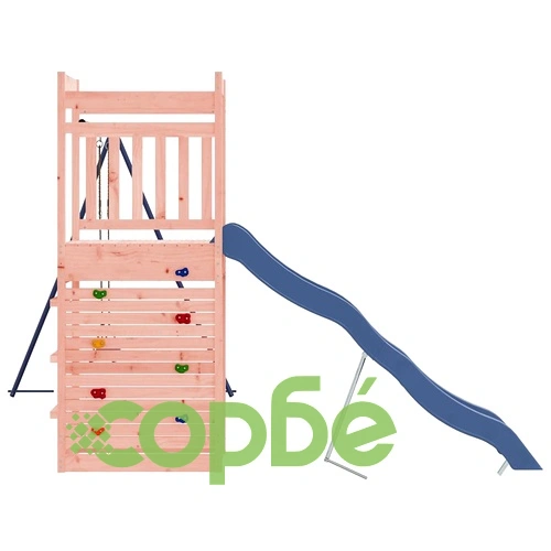 Комбинирано детско съоръжение, масивна дугласка дървесина ➤ топ цена ➤ sorbe.bg