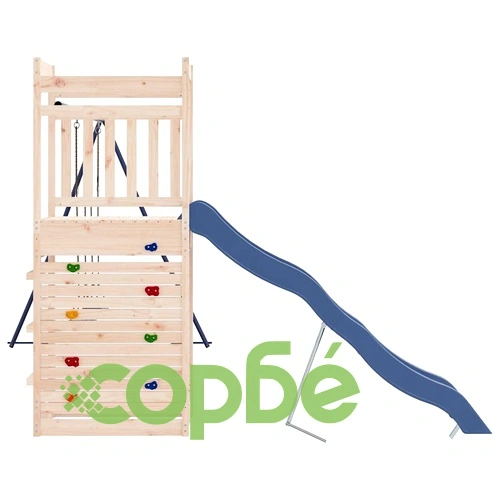 Комбинирано детско съоръжение за игра на открито, бор масив ➤ топ цена ➤ sorbe.bg