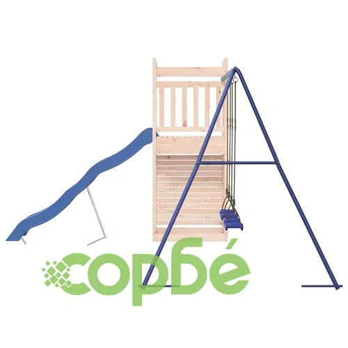Комбинирано детско съоръжение за игра на открито, бор масив ➤ топ цена ➤ sorbe.bg