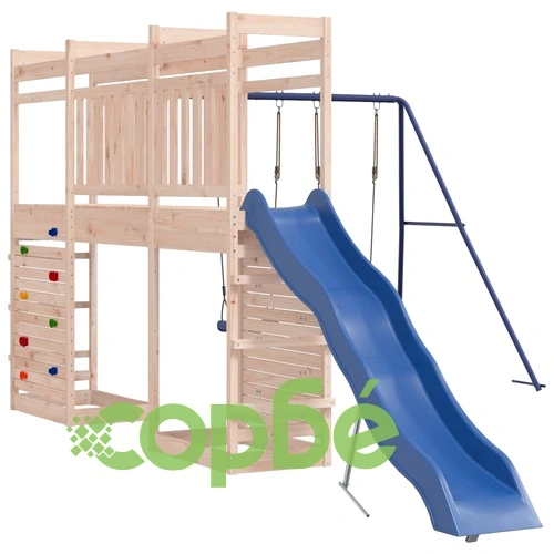 Комбинирано детско съоръжение за игра на открито, бор масив ➤ топ цена ➤ sorbe.bg