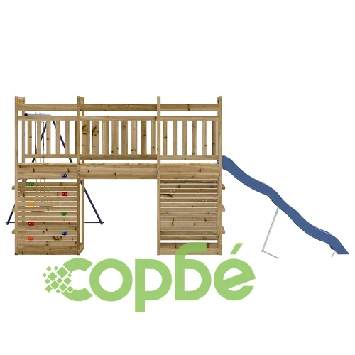 Комбинирано детско съоръжение за игра, импрегниран бор ➤ топ цена ➤ sorbe.bg