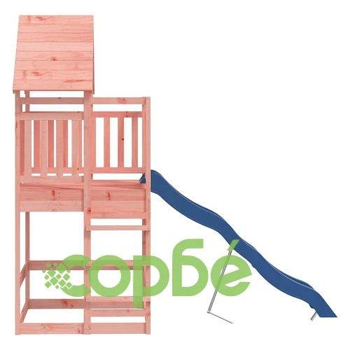 Комбинирано детско съоръжение, масивна дугласка дървесина ➤ топ цена ➤ sorbe.bg