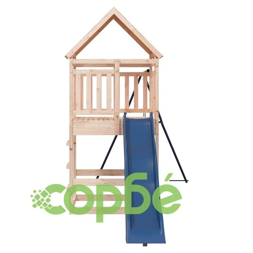 Комбинирано детско съоръжение за игра на открито, бор масив ➤ топ цена ➤ sorbe.bg