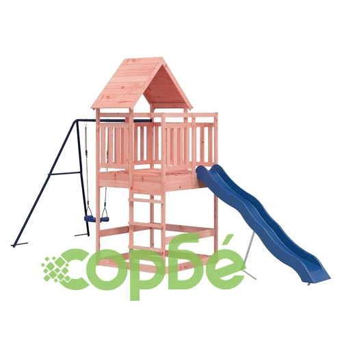 Комбинирано детско съоръжение, масивна дугласка дървесина ➤ топ цена ➤ sorbe.bg