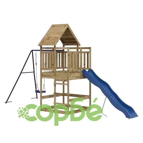 Комбинирано детско съоръжение за игра, импрегниран бор ➤ топ цена ➤ sorbe.bg