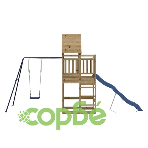 Комбинирано детско съоръжение за игра, импрегниран бор ➤ топ цена ➤ sorbe.bg