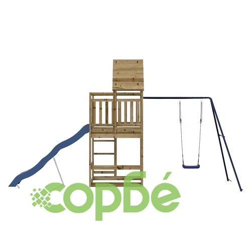 Комбинирано детско съоръжение за игра, импрегниран бор ➤ топ цена ➤ sorbe.bg