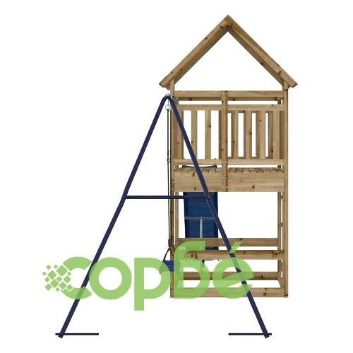 Комбинирано детско съоръжение за игра, импрегниран бор ➤ топ цена ➤ sorbe.bg