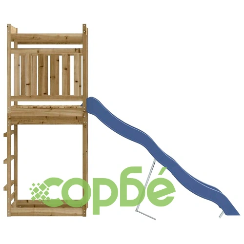 Комбинирано детско съоръжение за игра, импрегниран бор ➤ топ цена ➤ sorbe.bg